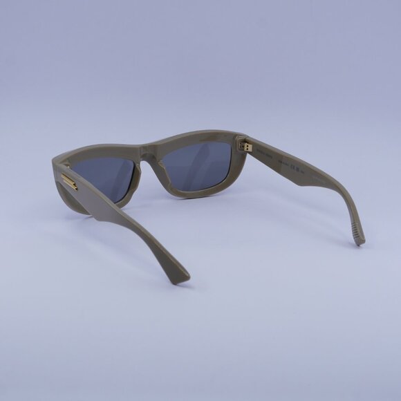Bottega Veneta BV1326S 003 Sunglasses Brown Rectangle Frame, Grey Lenses - Picture 5 of 10